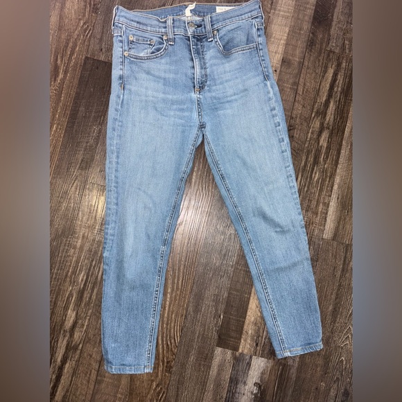 rag & bone high rise ankle skinny jeans - Picture 3 of 5